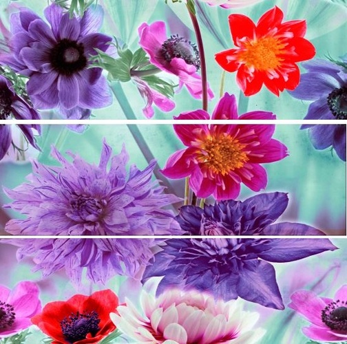 Dec. Soleo Bouquet - 3бр. плочки