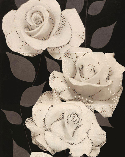 Decor Rosa Pristine (3бр плочки к-т)