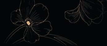 Декорни плочки Decor Poppy 1 Preto