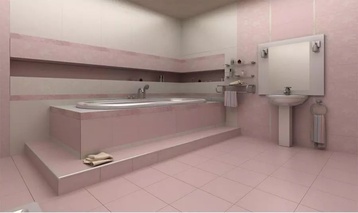 Плочки за баня серия Atelier Pink