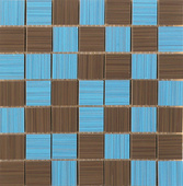 Mosaico Lain Azul Marron